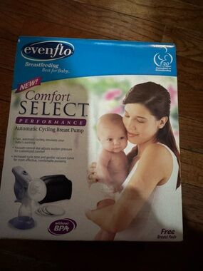 Evenflo Comfort Select Performance Automatic Cycling Breast Pump - White/Purple
